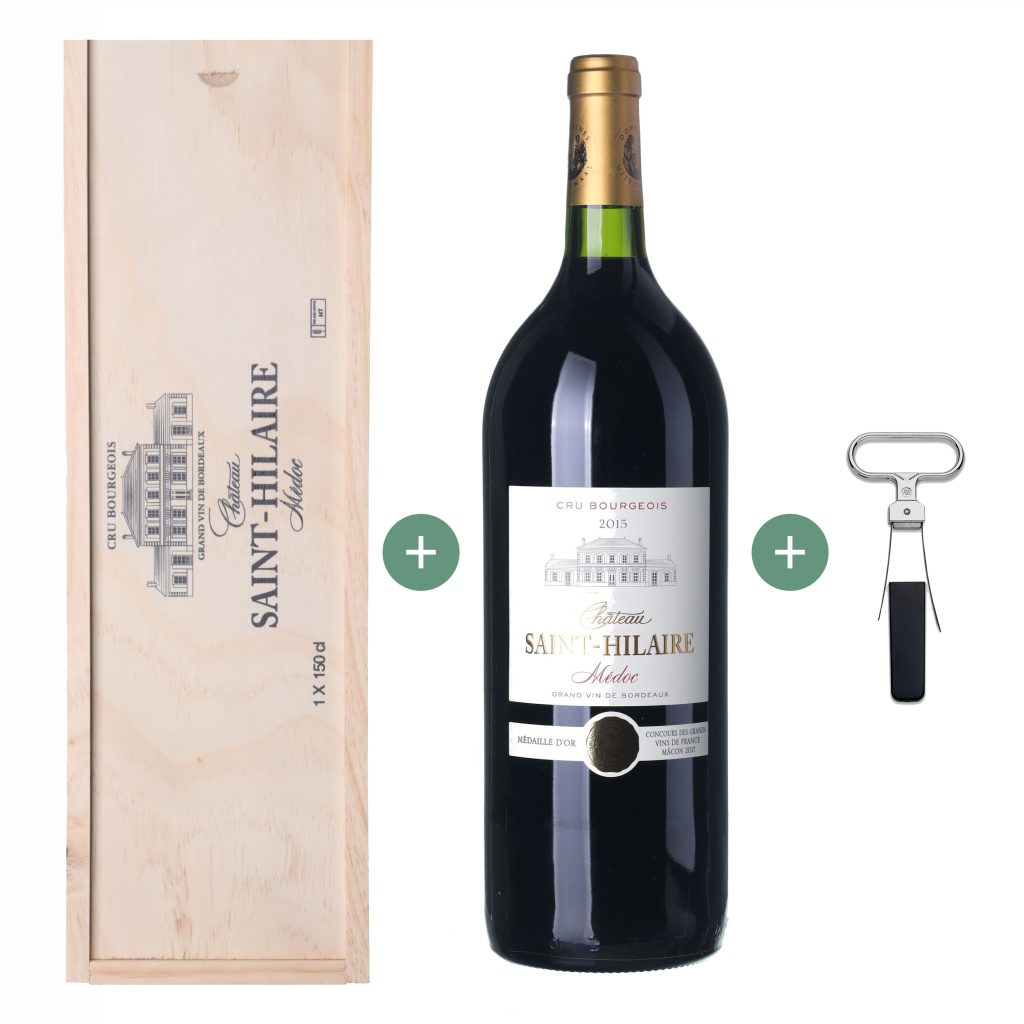 2015 Médoc Château Saint-Hilaire Magnum objem 1,5 lt (+kazeta a otvárač)